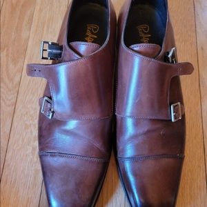 Mens Paul Evans Monk Strap Shoes